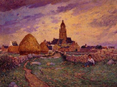 unknow artist Path in Front of the Church of Croisic china oil painting image